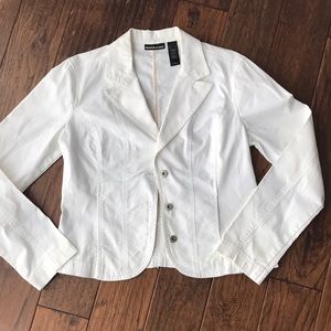 DKNY white blazer Ladies Size L large